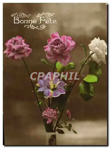 Cartes postales Fantaisie Fleurs