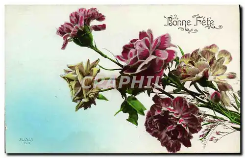 Cartes postales Fantaisie Fleurs