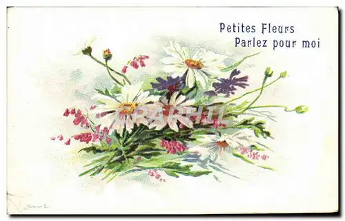 Cartes postales Fantaisie Fleurs