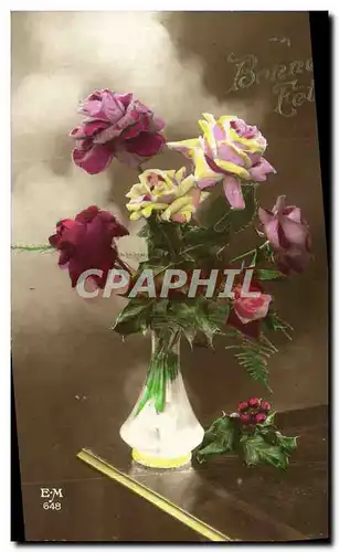 Cartes postales Fantaisie Fleurs