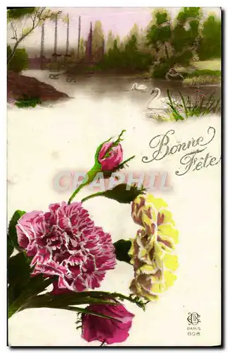 Cartes postales Fantaisie Fleurs