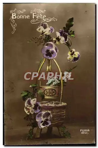 Cartes postales Fantaisie Fleurs