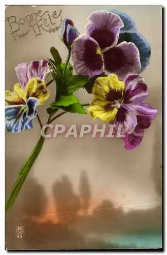 Cartes postales Fantaisie Fleurs