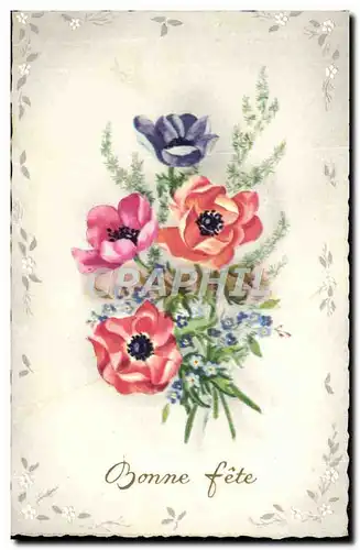 Cartes postales Fantaisie Fleurs