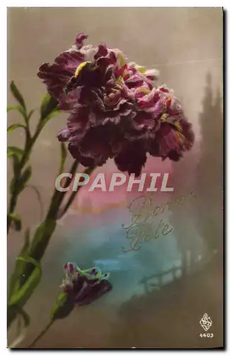 Cartes postales Fantaisie Fleur