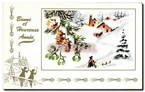 Cartes postales Fantaisie Neige