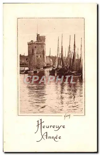 Cartes postales Fantaisie Heureuse Annee La Rochelle