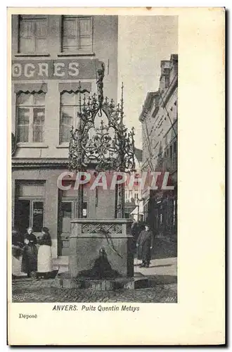 Cartes postales Anvers Puits Quentin Metsys