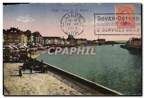 Cartes postales Liege Quai de la Batte