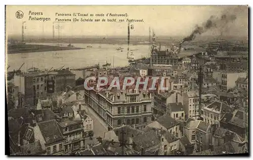 Cartes postales Anvers Panorama L&#39Escaut au coude d&#39Austruweel