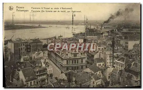 Cartes postales Anvers Panorama L'Escaut au coude d'Austruweel