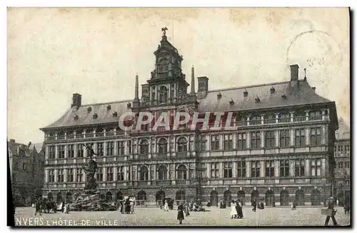 Cartes postales Anvers L&#39Hotel de Ville