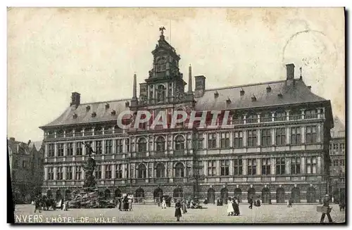 Cartes postales Anvers L'Hotel de Ville