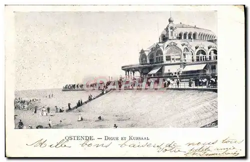 Cartes postales Ostende Digue et Kursaal