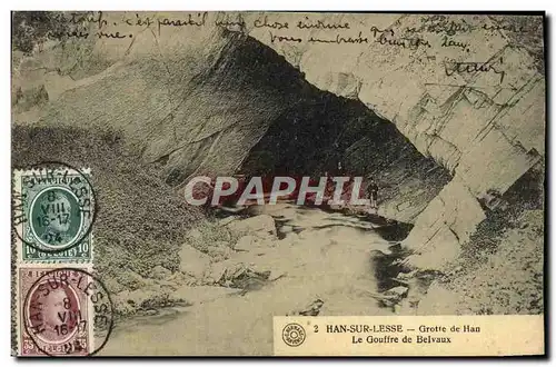 Cartes postales Han Sur Lesse Grotte de Han Le Gouffre de Belvaux
