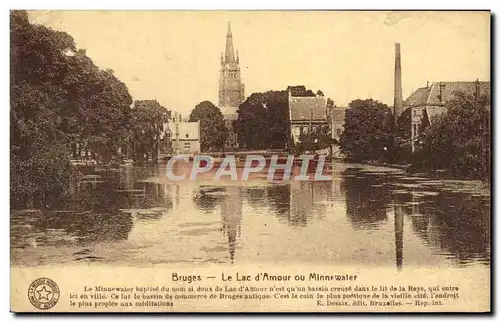 Cartes postales Bruges Le Lac d'Amour ou Minnewater
