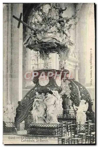 Cartes postales Gand La Chaire de Verite de la Cathedrale St Bavon