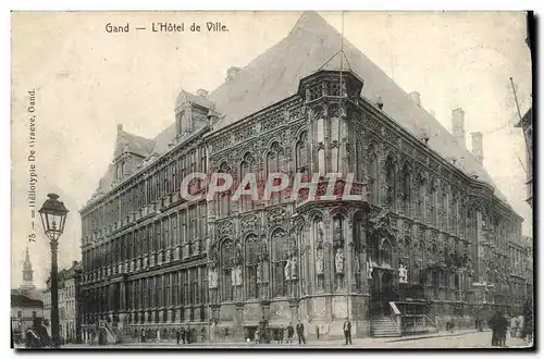 Cartes postales Gand L&#39Hotel de Ville