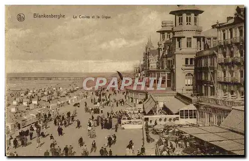 Cartes postales Blankenberghe Le Casino et la Digue