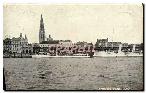 Ansichtskarte AK Anvers Panorama Bateau