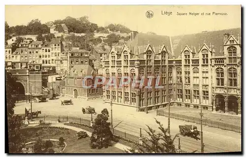 Ansichtskarte AK Liege Square Nolger et rue Pierreuse