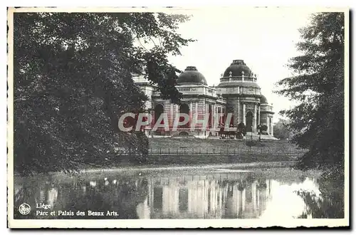 Cartes postales Liege Parc et Palais des Beaux Arts