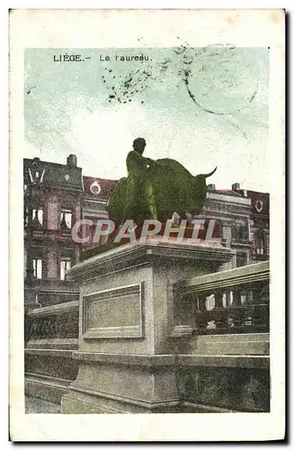 Cartes postales Liege Le taureau