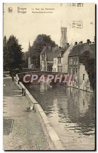 Ansichtskarte AK Bruges Le quai des Marbriers