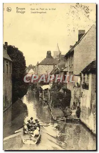 Cartes postales Bruges Quai du Pont de la Clef