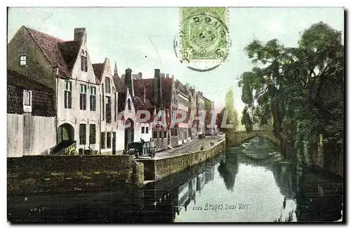 Cartes postales Bruges Quai Vert