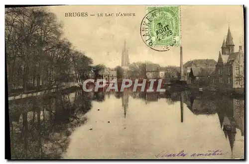 Cartes postales Bruges Le Lac d'amour
