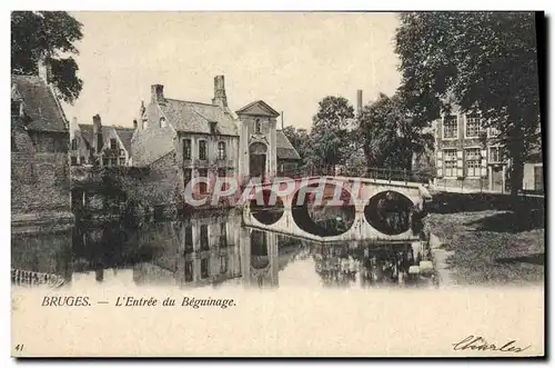 Cartes postales Bruges L'Entree du Beguinage