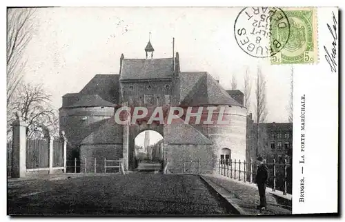 Cartes postales Bruges La Porte Marechale
