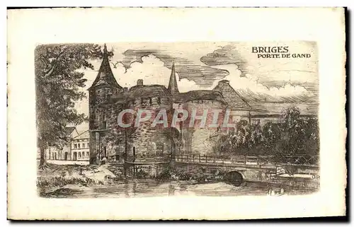 Cartes postales Bruges Porte de Gand