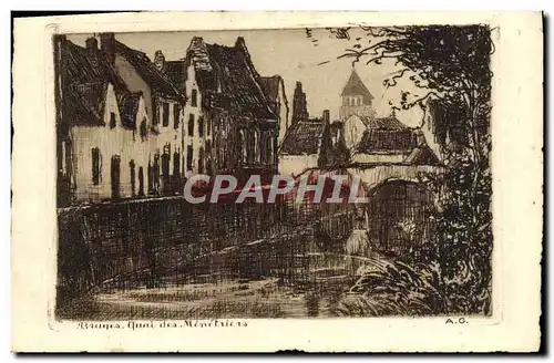 Cartes postales Bruges Quai des Menetriers