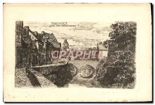 Cartes postales Bruges Quai Des Memetriers