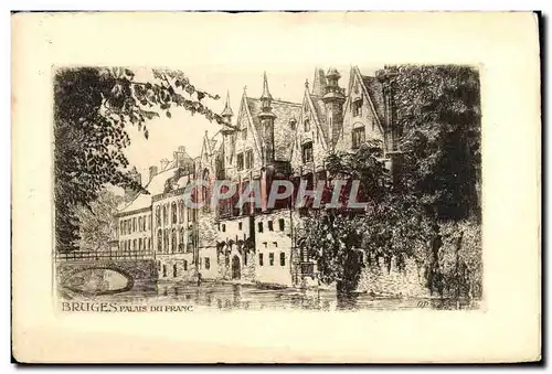 Cartes postales Bruges Palais du Franc