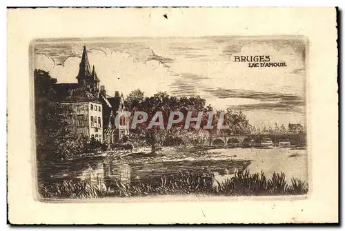 Cartes postales Bruges Lac D'Amour