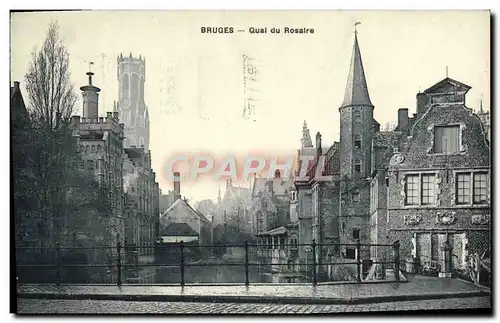 Cartes postales Bruges Quai du Rosaire