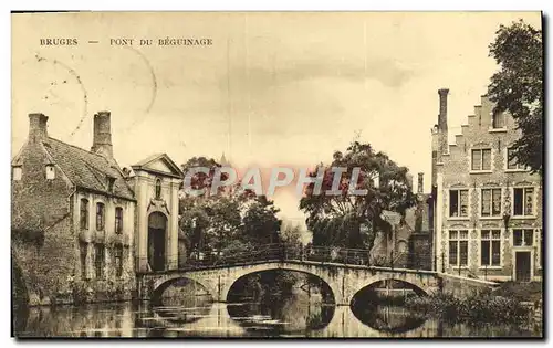 Cartes postales Bruges Pont du Beguinage