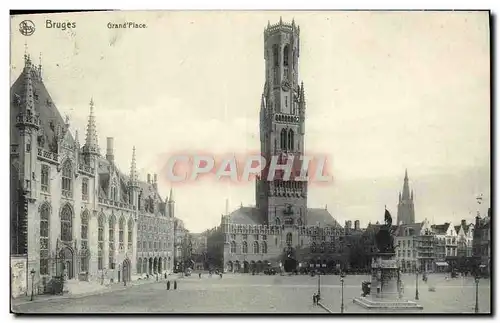 Cartes postales Bruges Grand Place