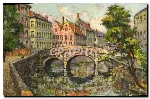 Cartes postales Bruges Le Pont des Augustins Bruges