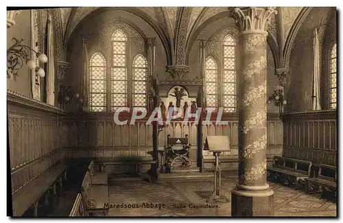 Cartes postales Maredsous Abbaye Salle Capitulaire