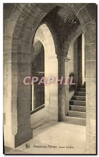 Cartes postales Maredsous Abbaye Grand Escalier