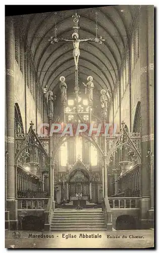 Cartes postales Maredsous Eglise Abbaye Entree du Choeur