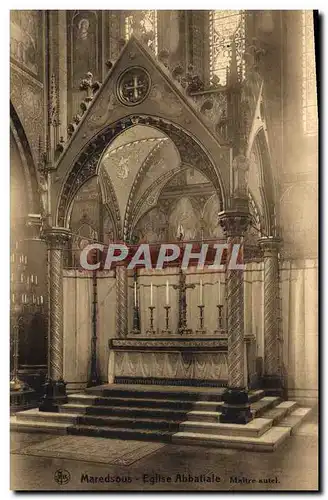 Cartes postales Maredsous Eglise Abbatiale Maitre autel