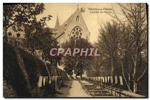 Cartes postales Maredsous Abbaye Clmetiere des Moines