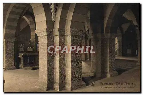 Ansichtskarte AK Maredsous Eglise Abbatiale Crypte sour le choeur des moines