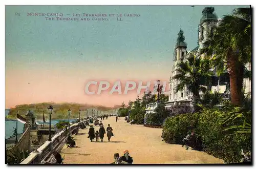 Cartes postales Monaco Monte Carlo Les Terrasses et le Casino