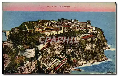 Cartes postales Monaco Le Rocher